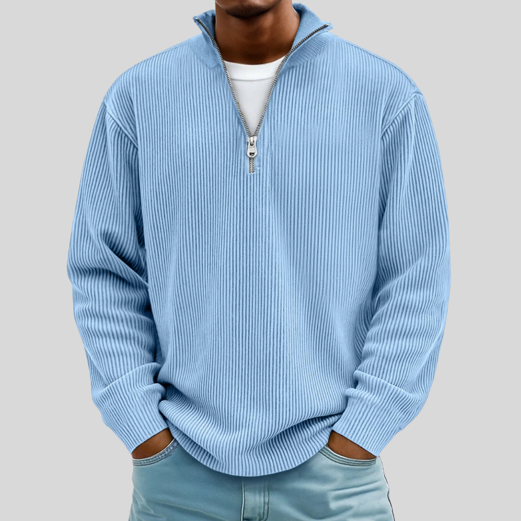 Morgan |Jersey Casual Elegante con Media Cremallera