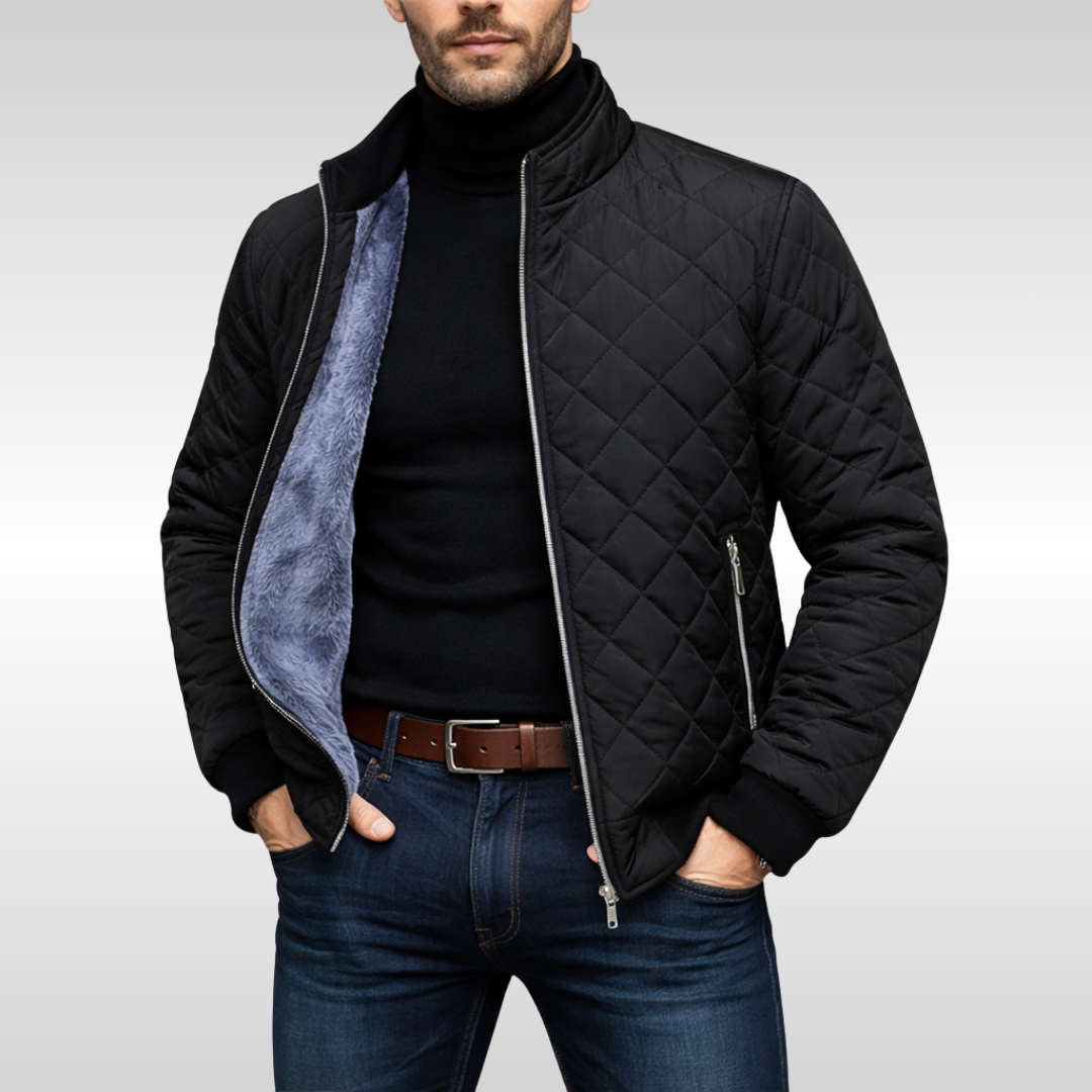 Liam | Elegante chaqueta acolchada con cremallera