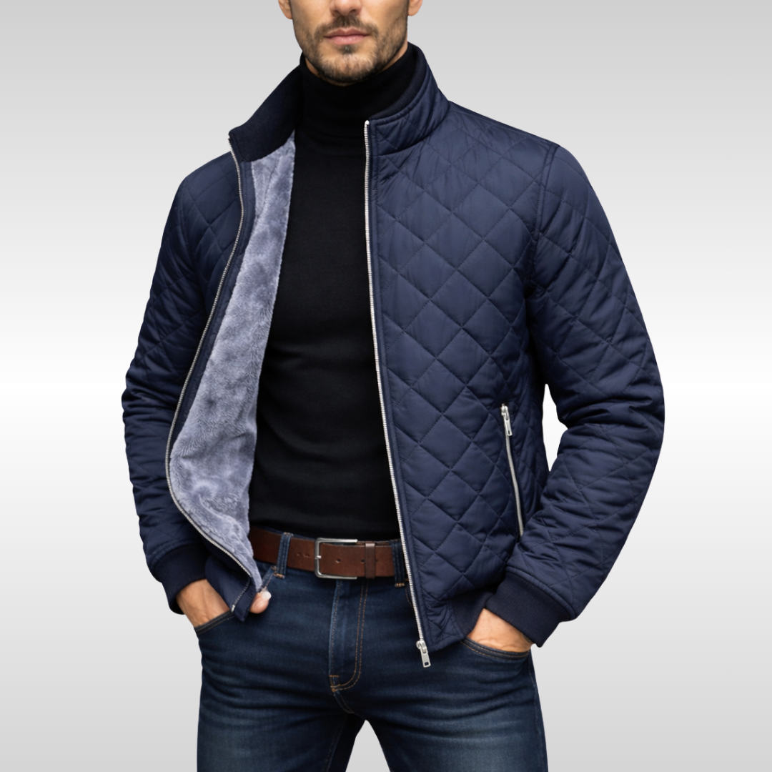 Liam | Elegante chaqueta acolchada con cremallera