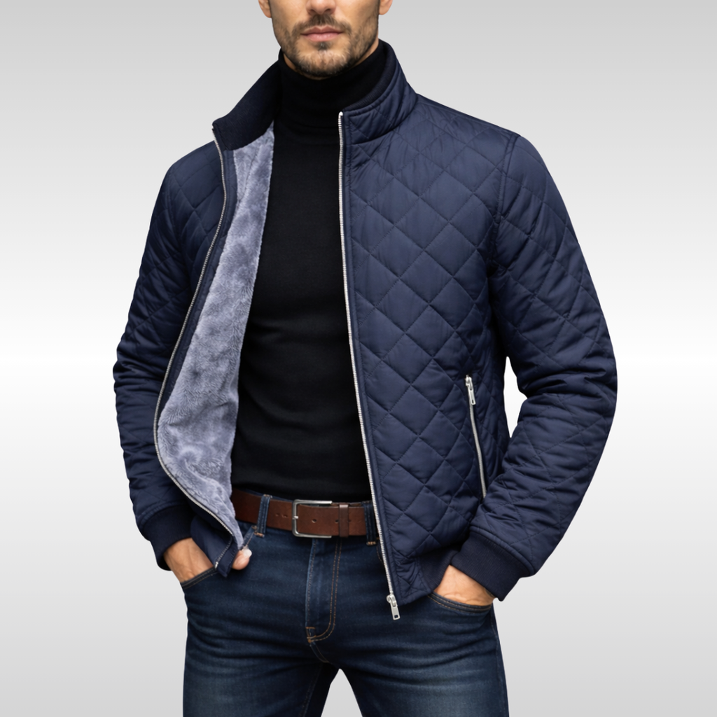 Liam | Elegante chaqueta acolchada con cremallera