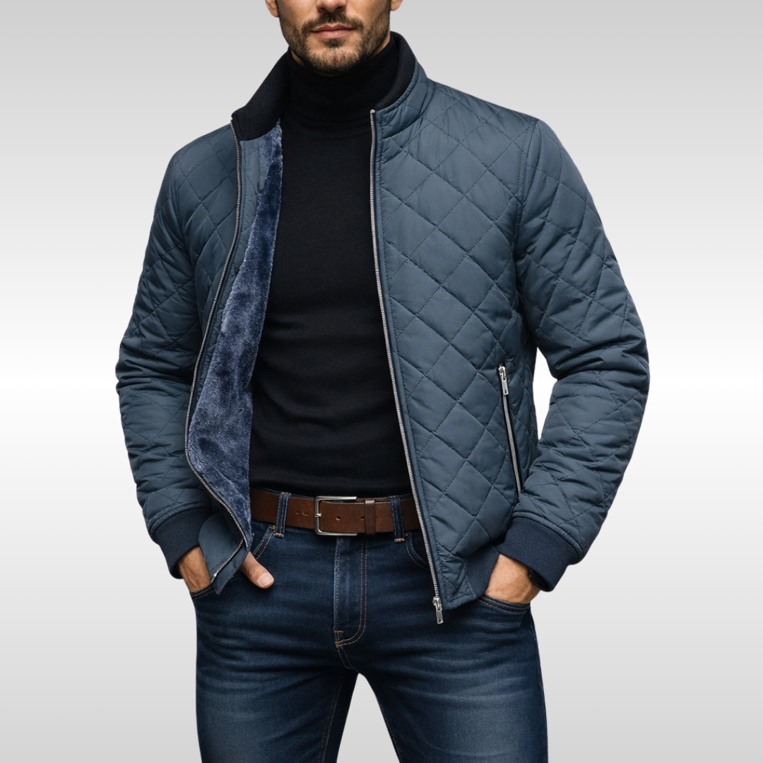 Liam | Elegante chaqueta acolchada con cremallera