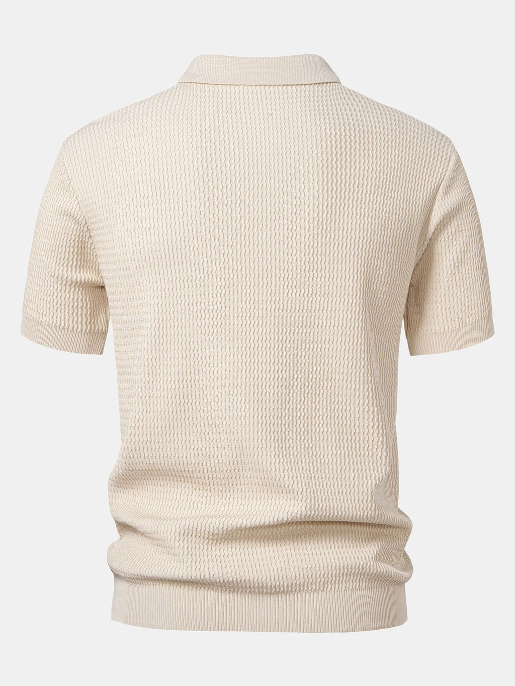 Conjunto Polo Tejido Jacquard y Pantalón Slim Tapered