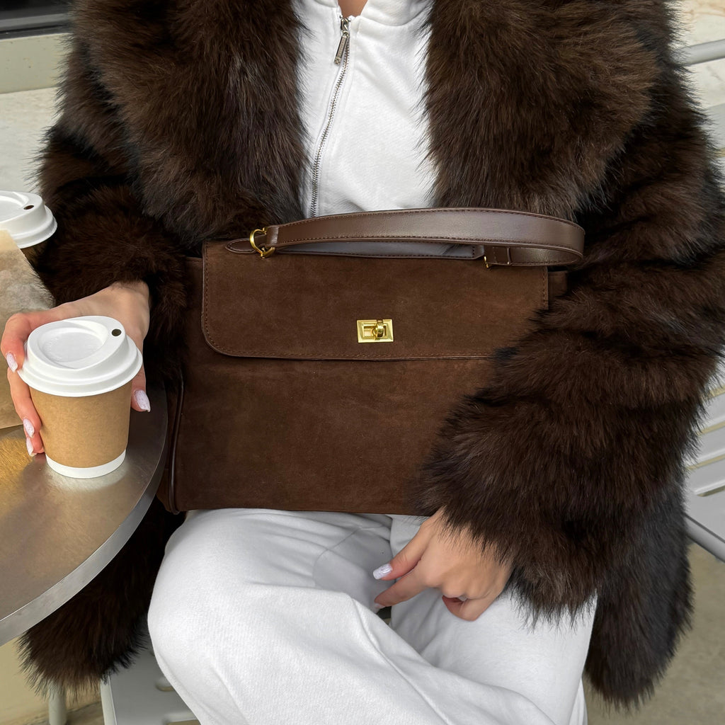 Suede bolso