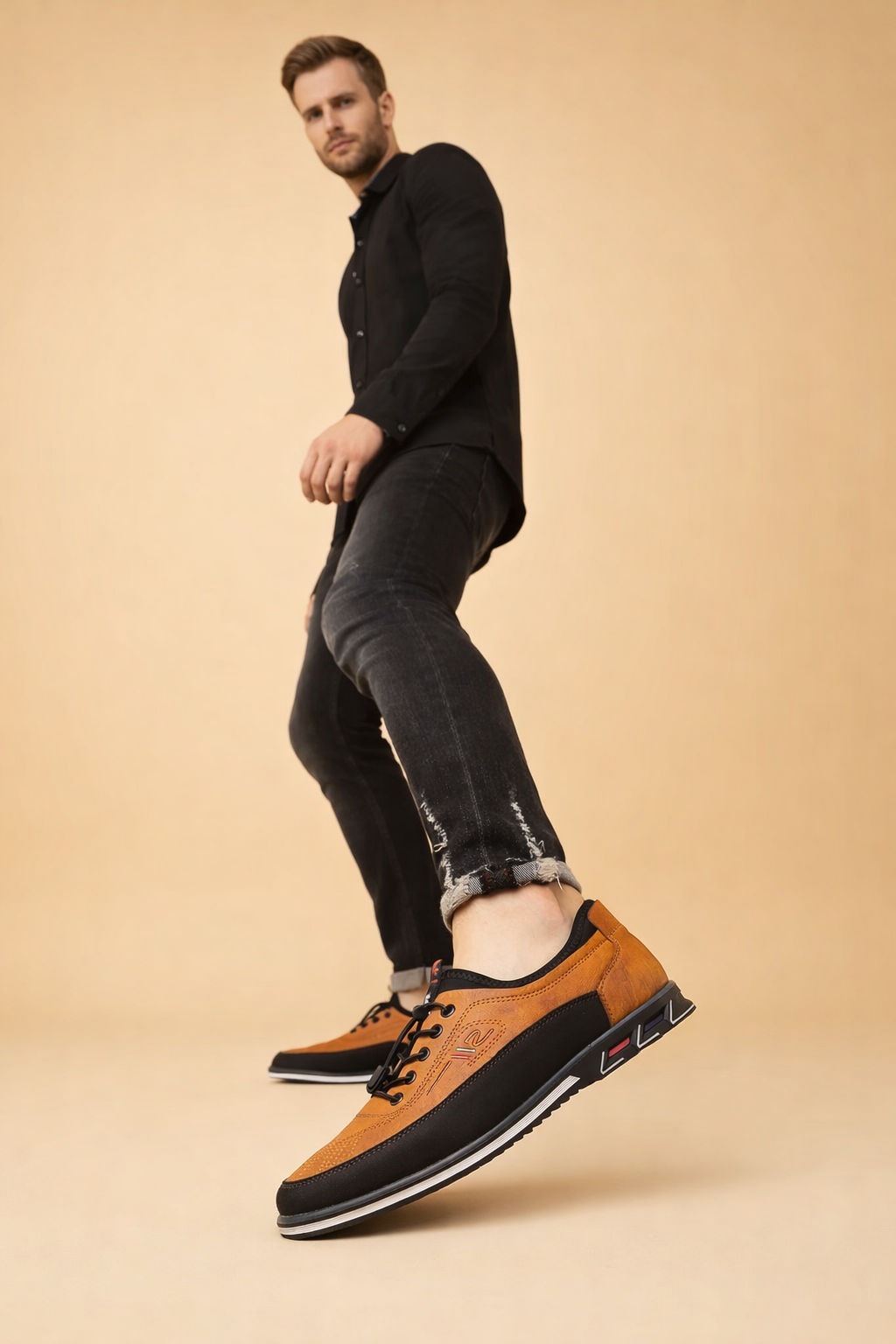 Alexander | Zapatos de Vestir de Piel Vegana para Hombre con Cordones para Otoño