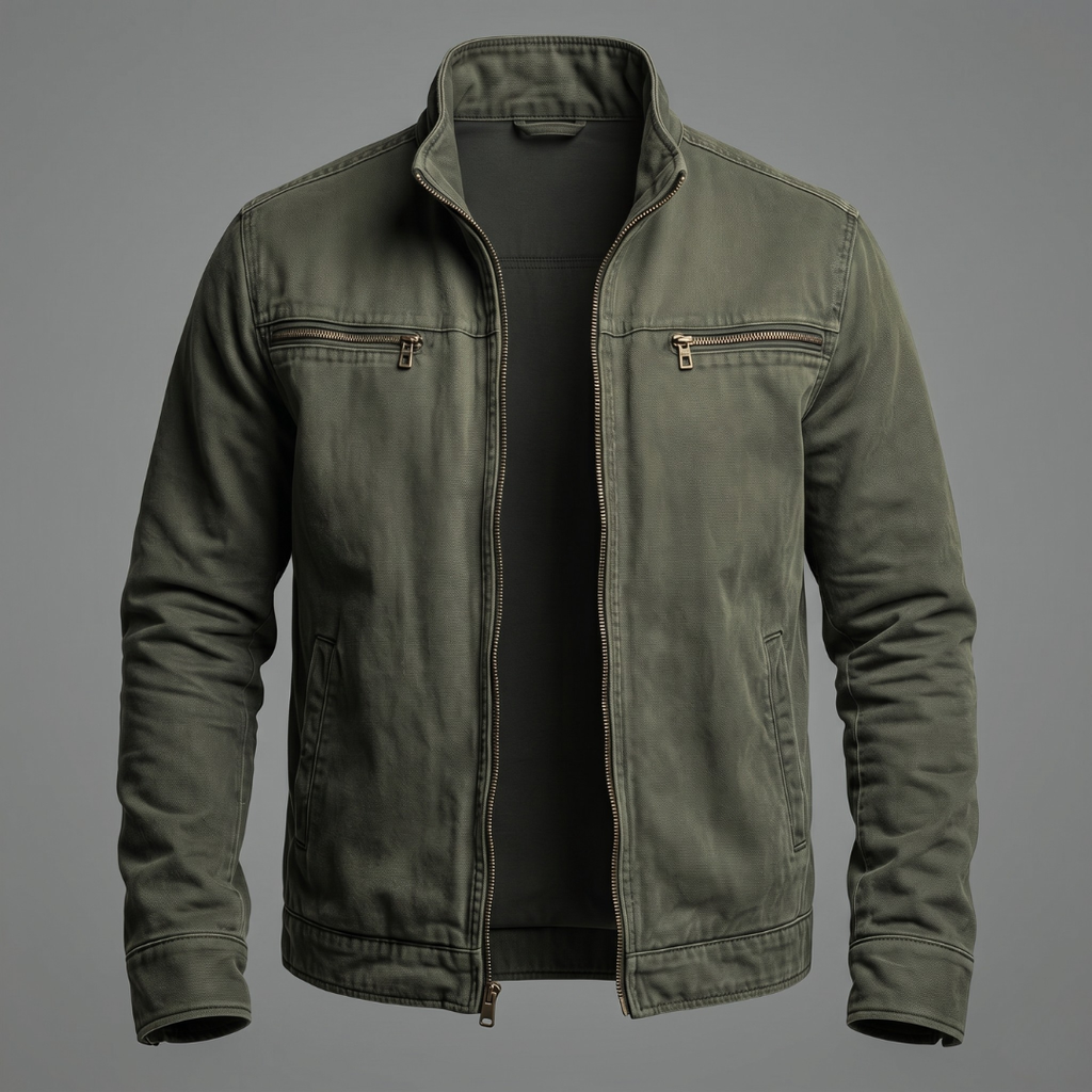 Louis | Chaqueta Vintage con Cremallera para Todas las Estaciones