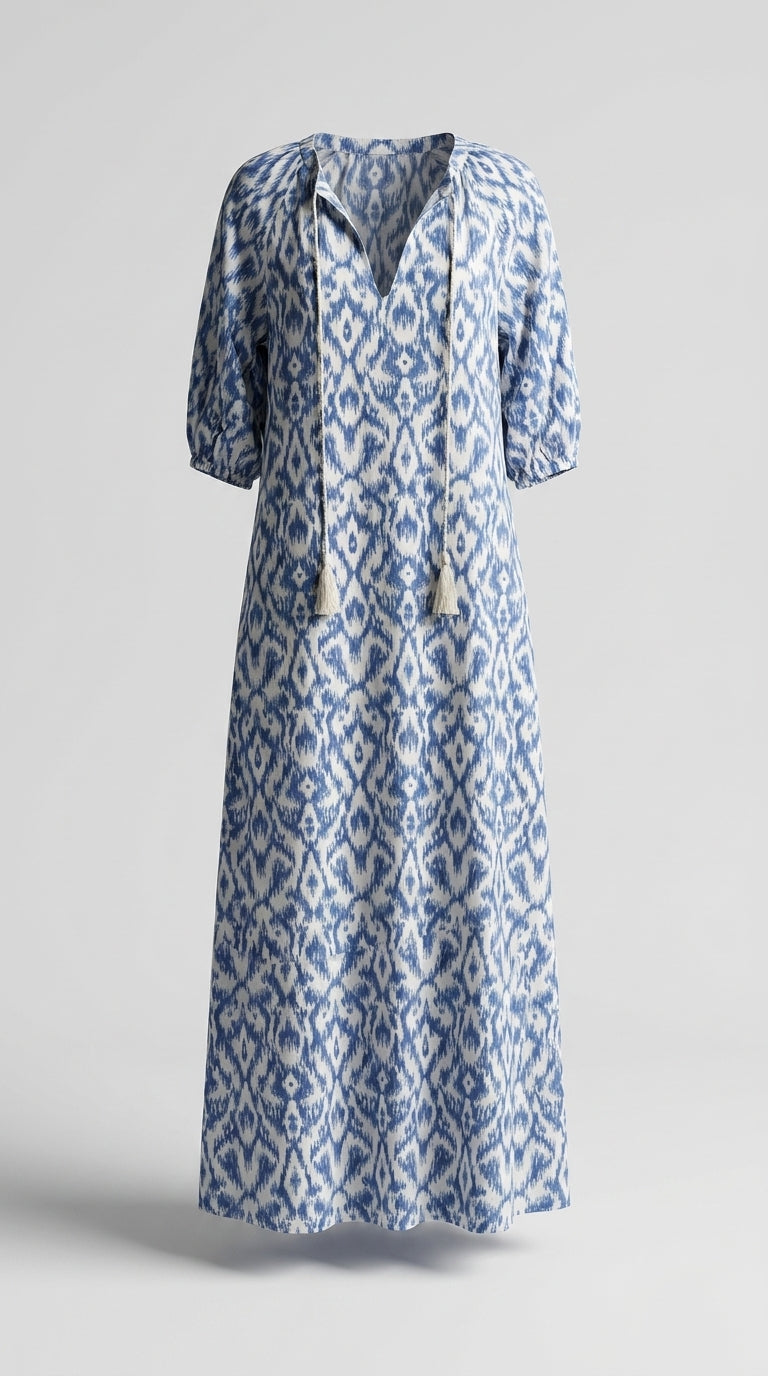 Vestido Boho Elegante Fluido Para Mujer