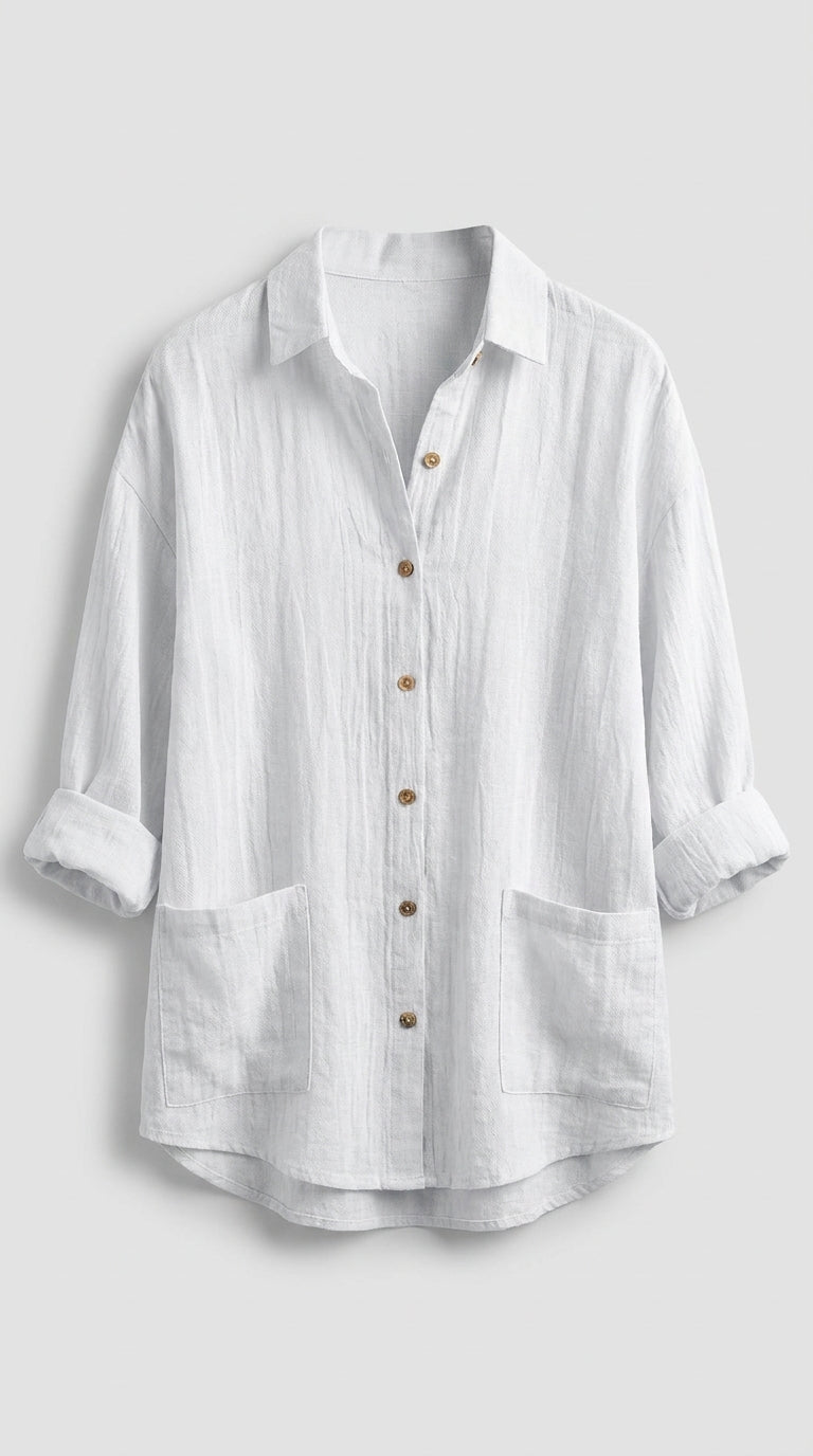 Blusa Clásica Plisada para Mujer – Estilo Elegante