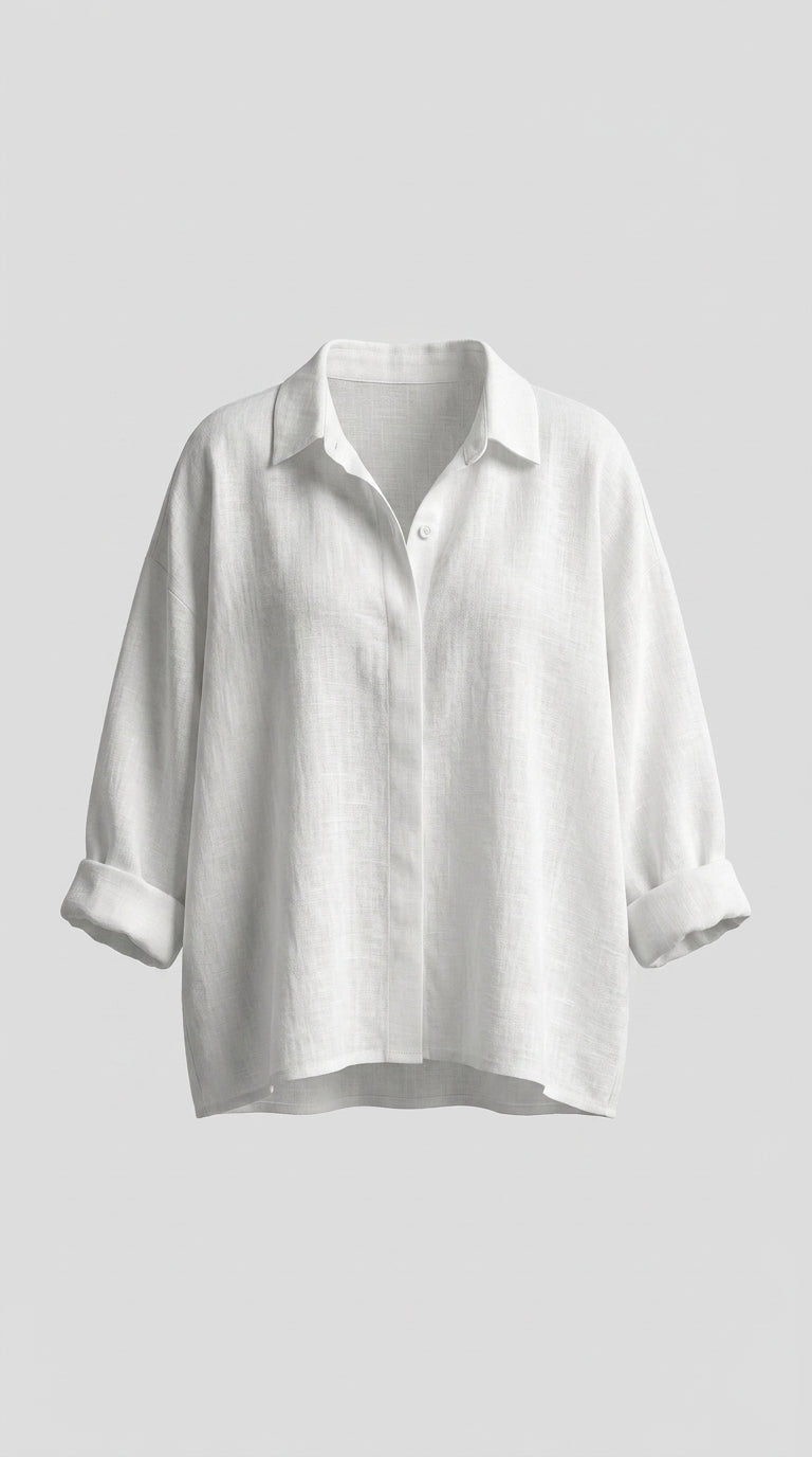 Blusa Sin Botones Para Mujer de Estilo Atemporal