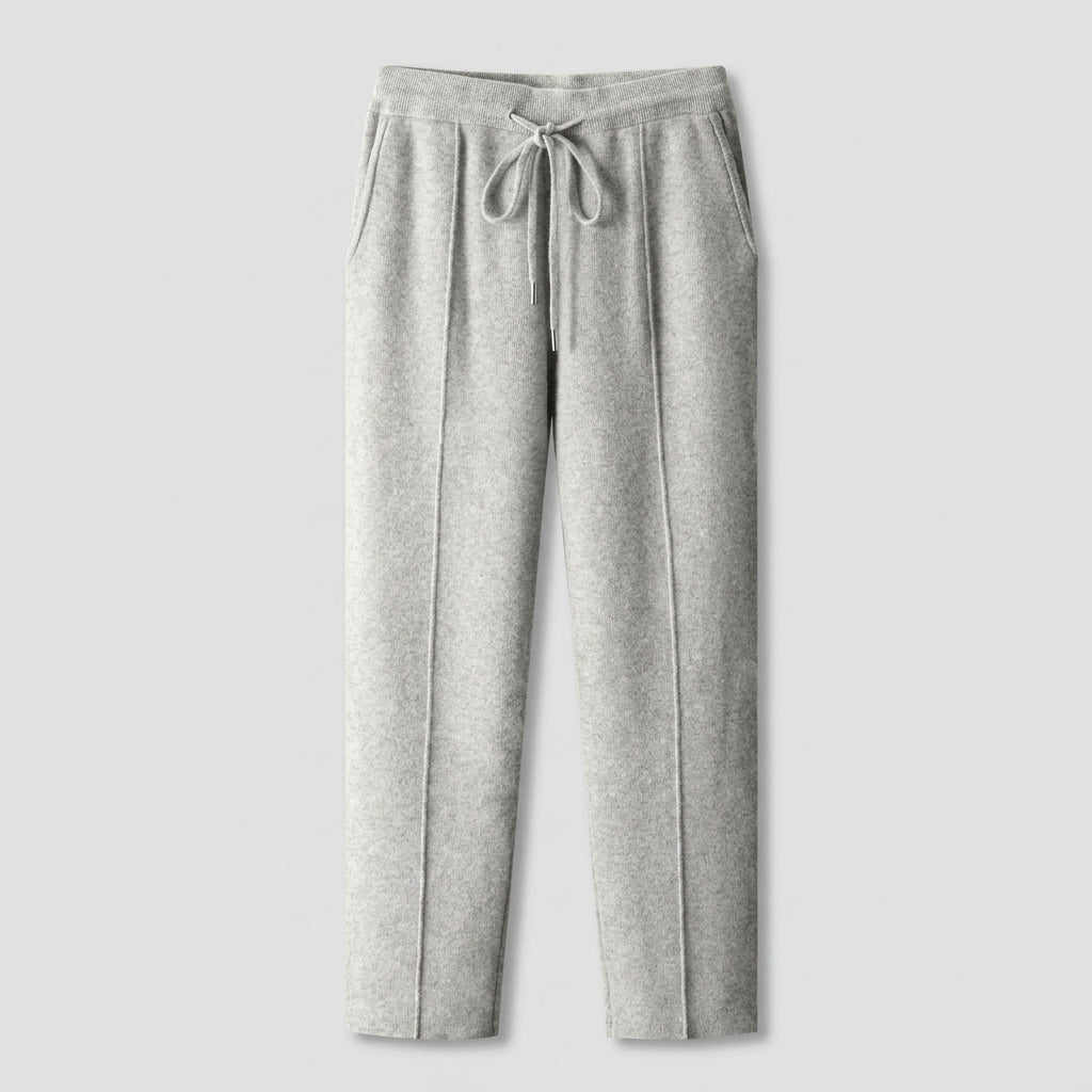Pantalón De Hombre 100% Cachemira Corte Entallado