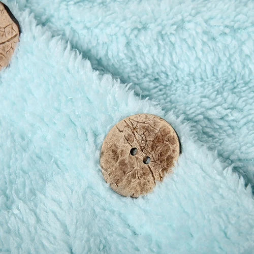Sudadera de Forro Polar Borreguito Cómoda para Mujer con Capucha, Manga Larga, Botones Delanteros y Estilo Oversize Relajado