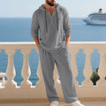 Conjunto Casual de Lino Premium: Sudadera y Pantalón