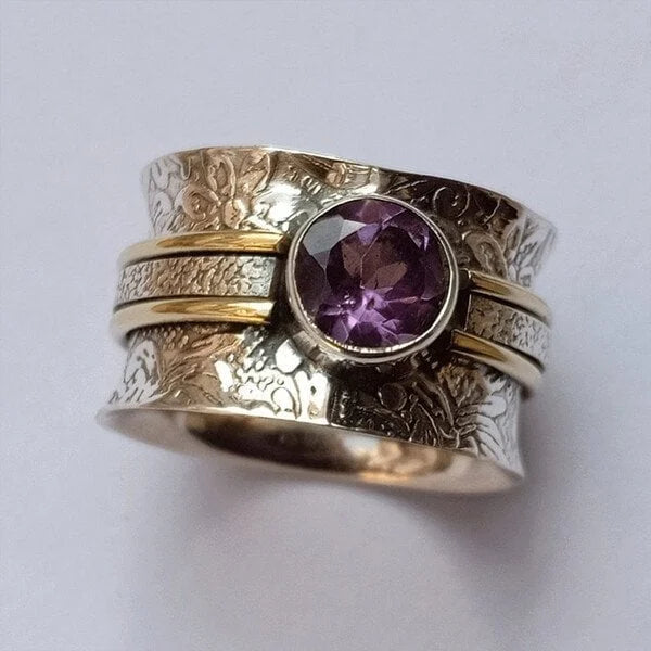 Anillo para meditación hecho de cristal de Bohemia