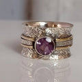 Anillo para meditación hecho de cristal de Bohemia