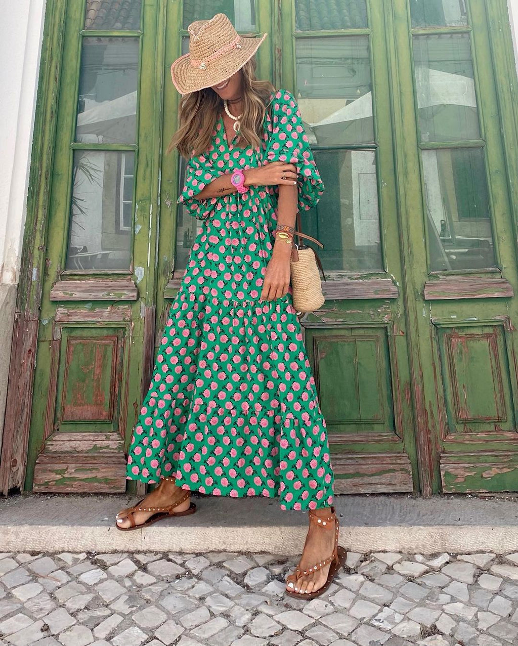 Vestido Boho Elegante Para Mujer – Corte Fluido