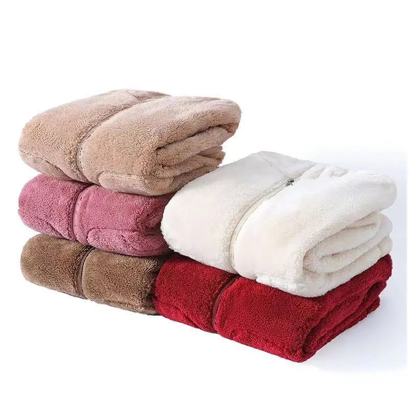 Sudadera de Forro Polar Borreguito Cómoda para Mujer con Capucha, Manga Larga, Cremallera Delantera y Estilo Oversize Relajado