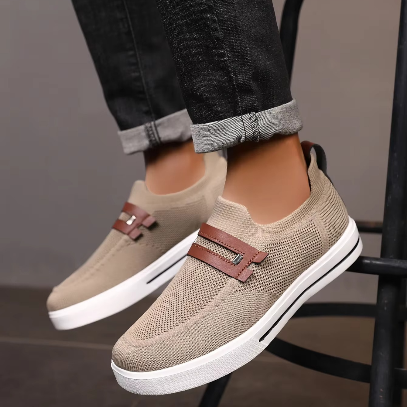 Zapatillas Hombre Air Knit Ligeras y Transpirables