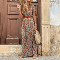 Vestido Maxi Bohemio Elegante de Viscosa Ligera