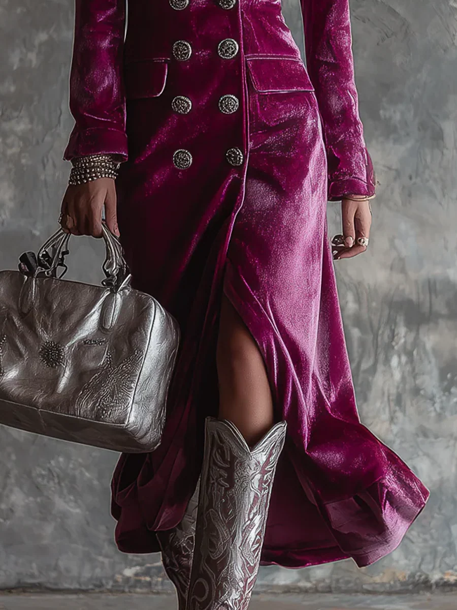 Victoria | Vestido americana de terciopelo