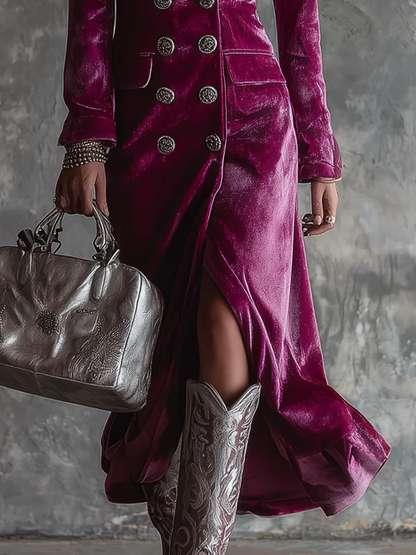 Victoria | Vestido americana de terciopelo