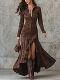 Vestido Largo Elegante Adriana Estilo Romántico