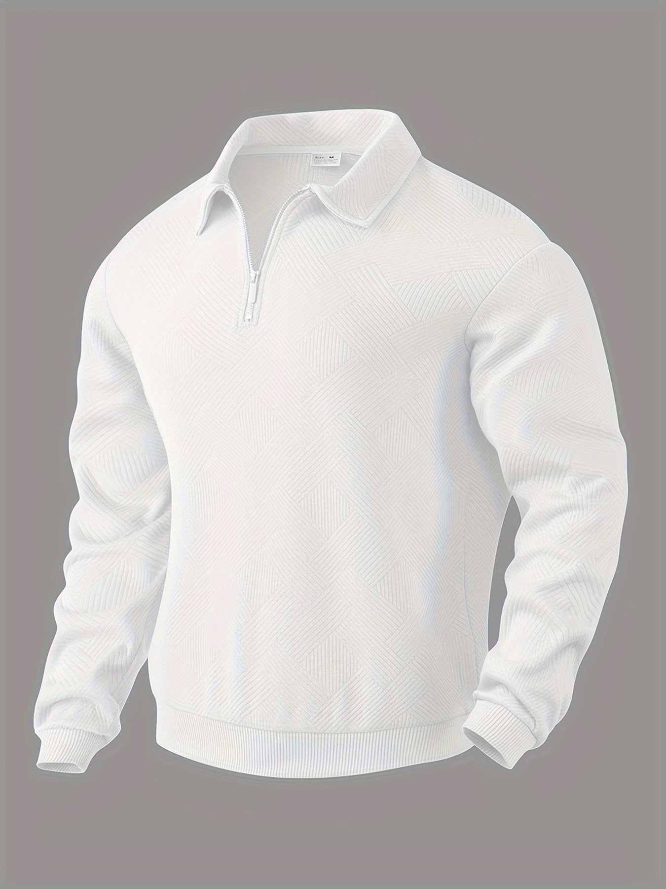 Didier – Jersey vintage con cremallera y diseño geométrico