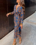 Vestido Midi Verano Elegante Con Corte Fluido