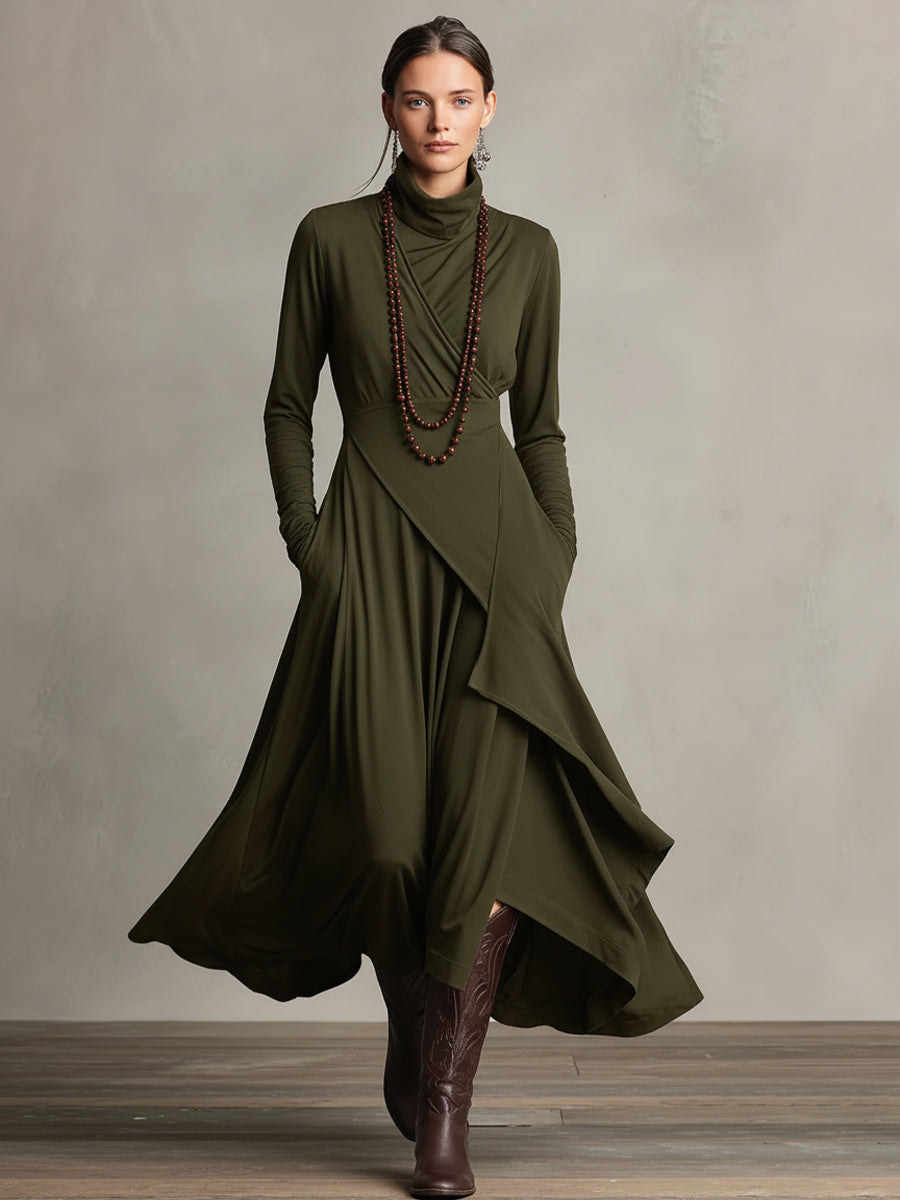 Natalie | Vestido drapeado elegante