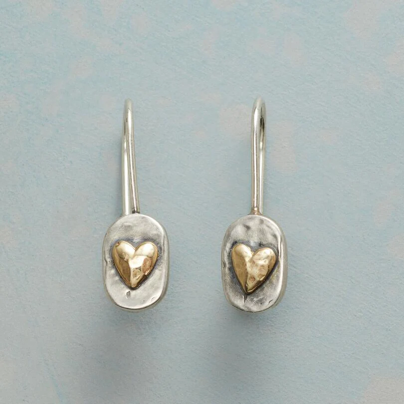 Golden Heart pendientes
