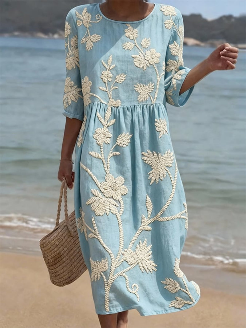 Vestido Raquel Vintage Elegante para Verano