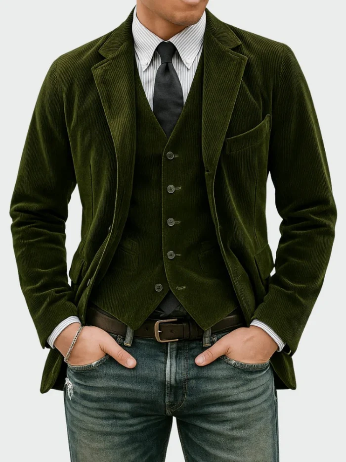 Tommy™ | Conjunto de 2 piezas: blazer y chaleco