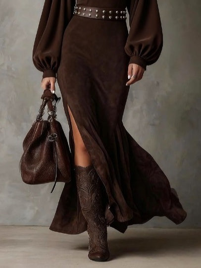 Harriet | Vestido midi vintage con mangas farol
