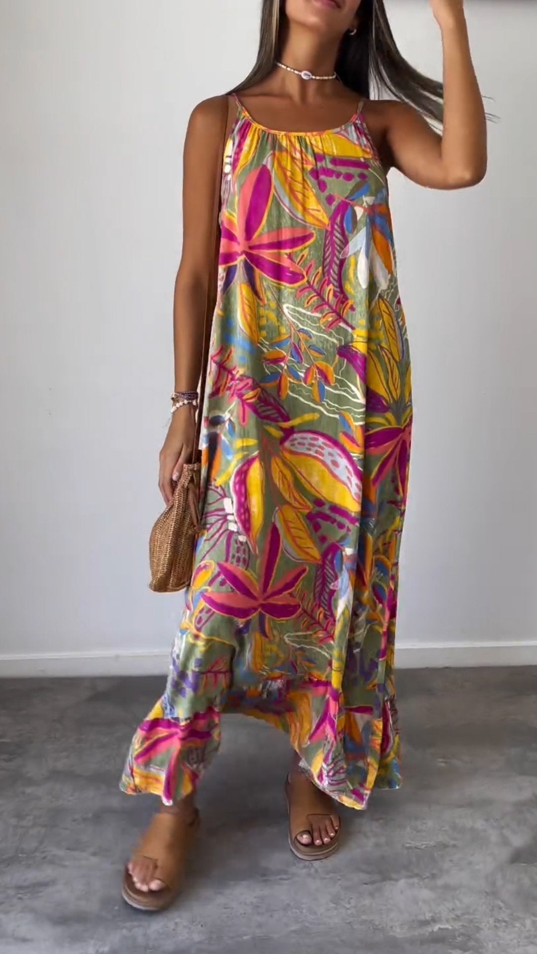 Vestido Floral Cómodo y Elegante para Mujer