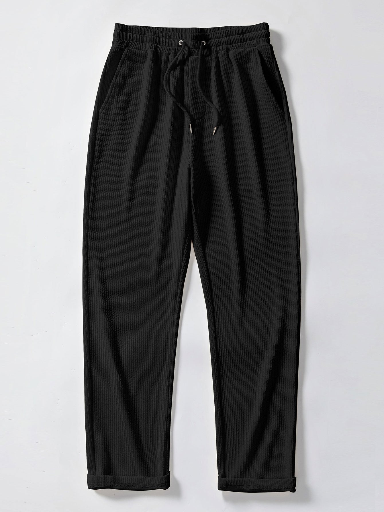 Conjunto Polo Jacquard Geométrico y Pantalón Recto
