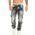 Jeans Rectos Hombre Hip Hop de Denim Resistente