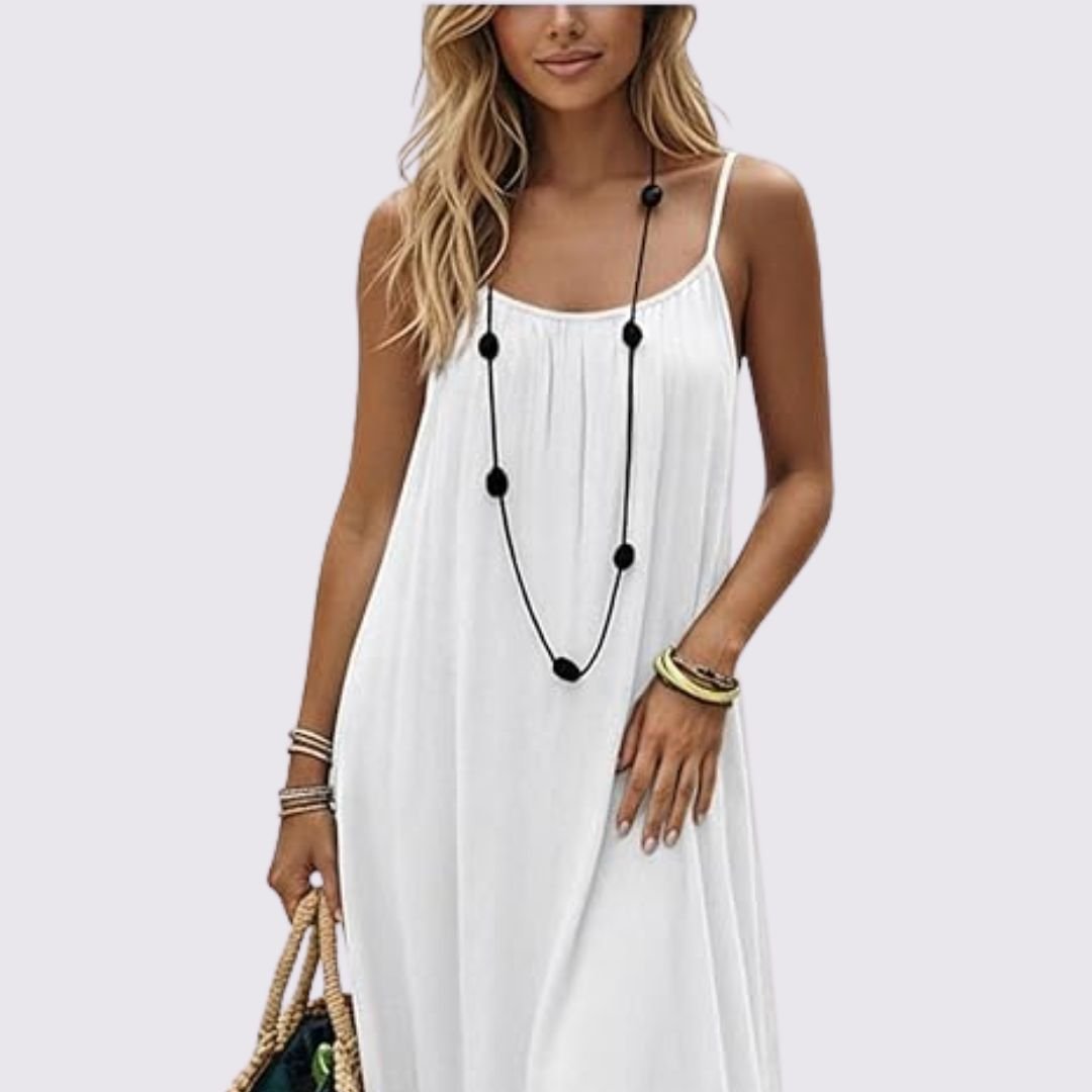 Vestido Negro Con Espalda Ajustable – Cómodo Y Sexy