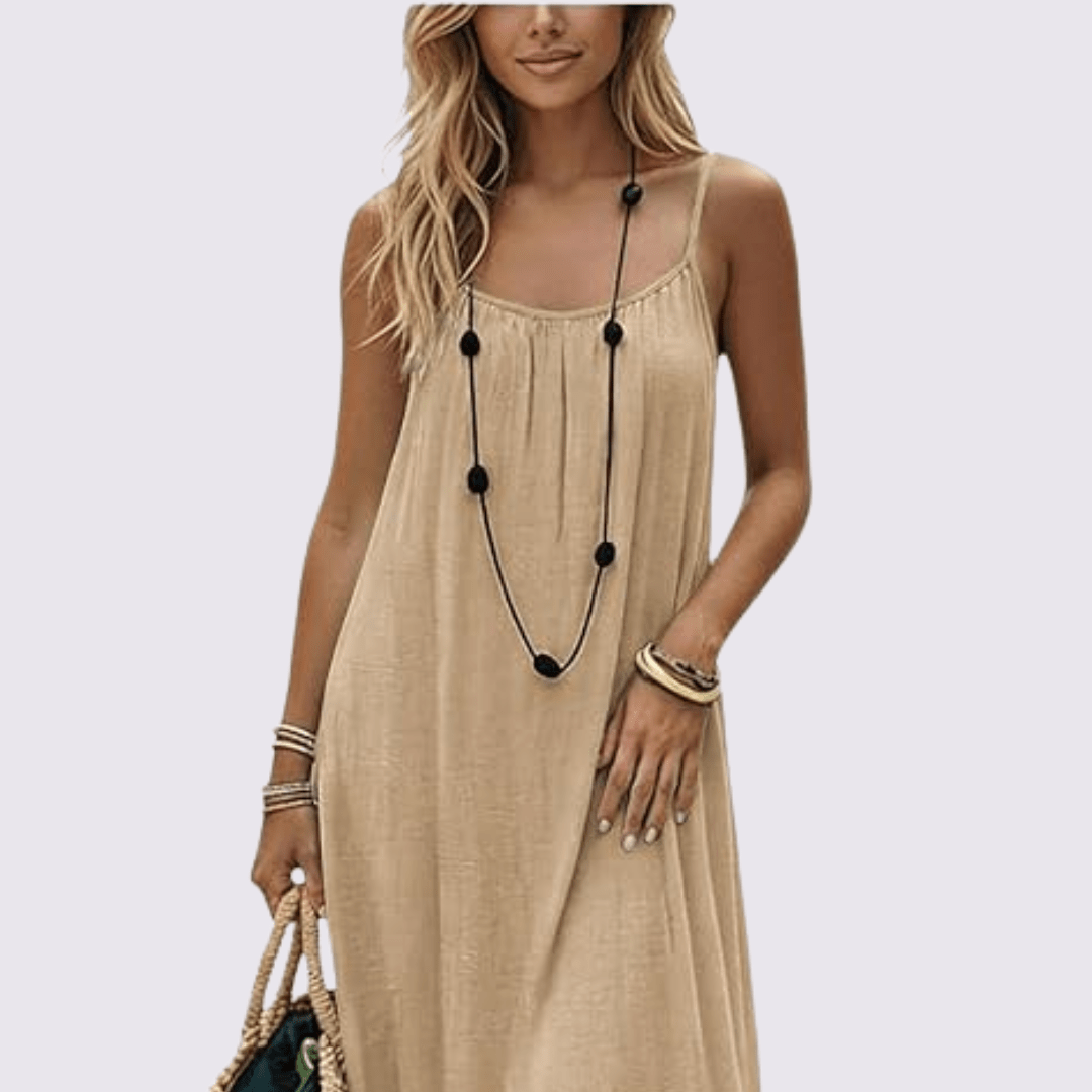 Vestido Negro Con Espalda Ajustable – Cómodo Y Sexy