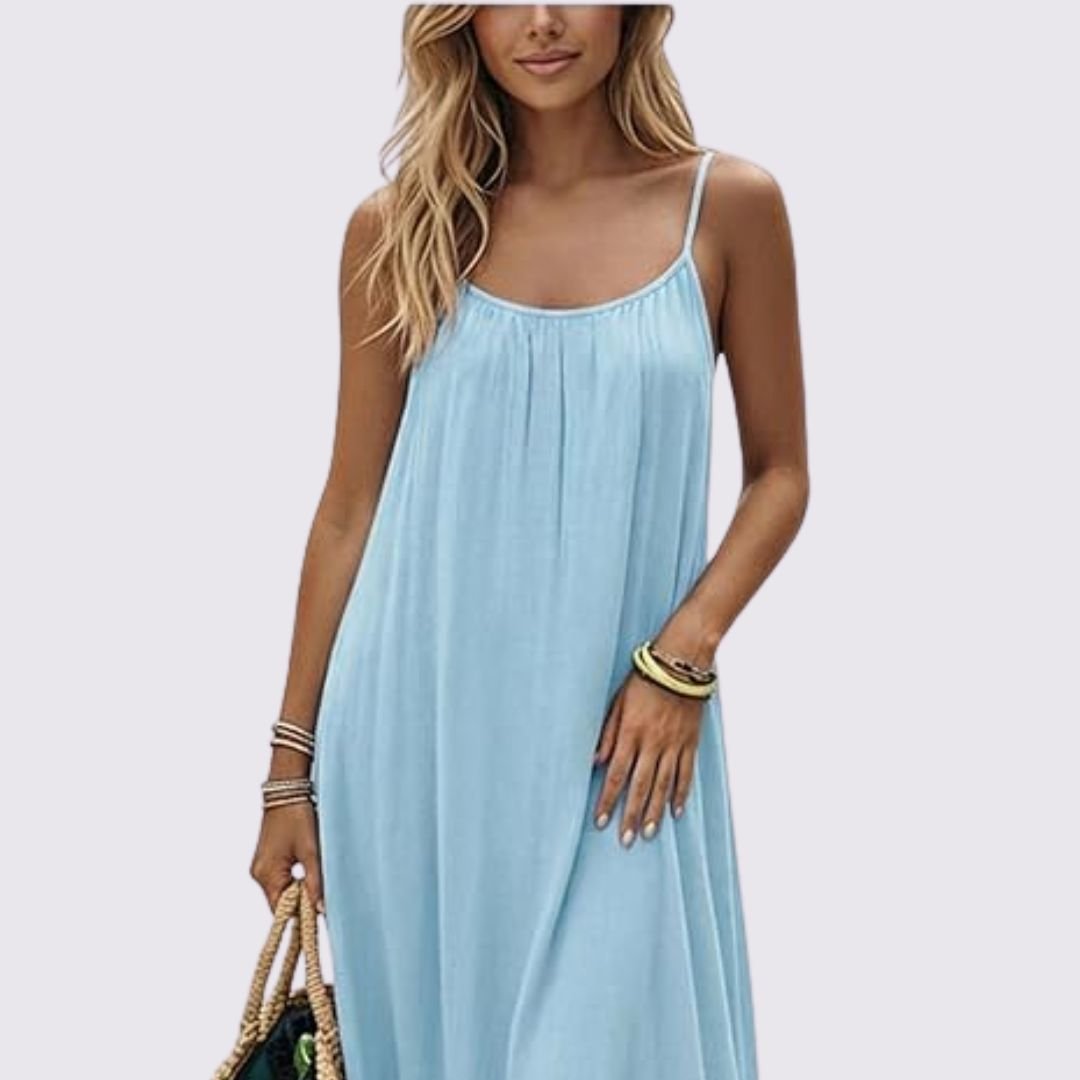 Vestido Negro Con Espalda Ajustable – Cómodo Y Sexy
