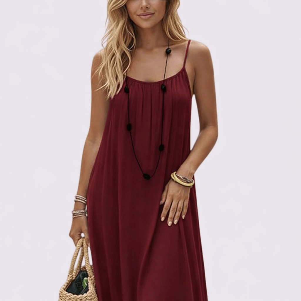 Vestido Negro Con Espalda Ajustable – Cómodo Y Sexy