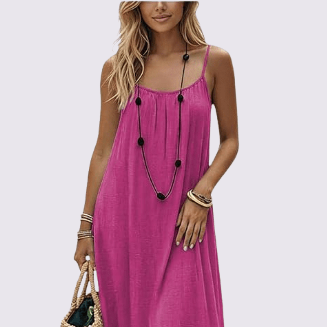 Vestido Negro Con Espalda Ajustable – Cómodo Y Sexy