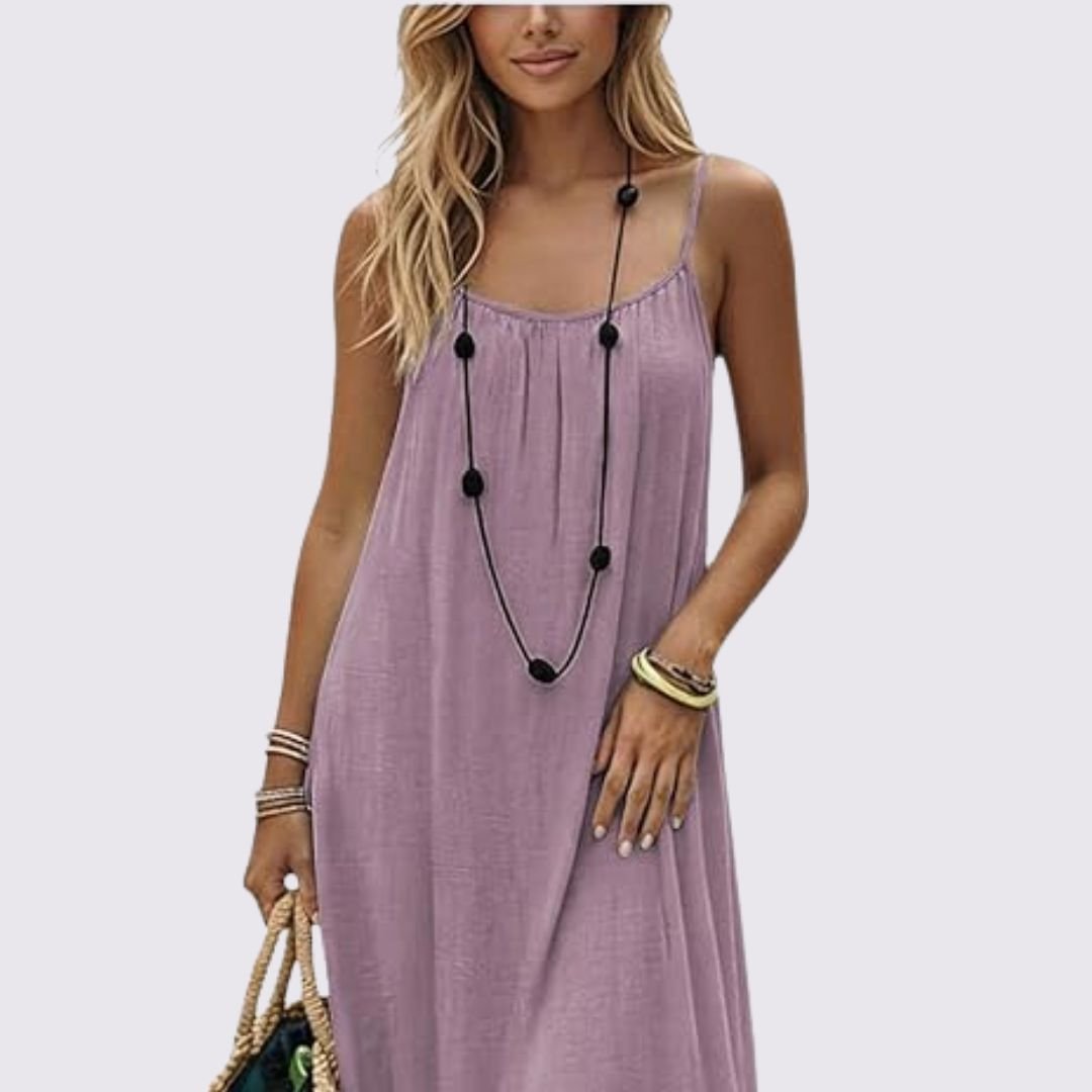 Vestido Negro Con Espalda Ajustable – Cómodo Y Sexy