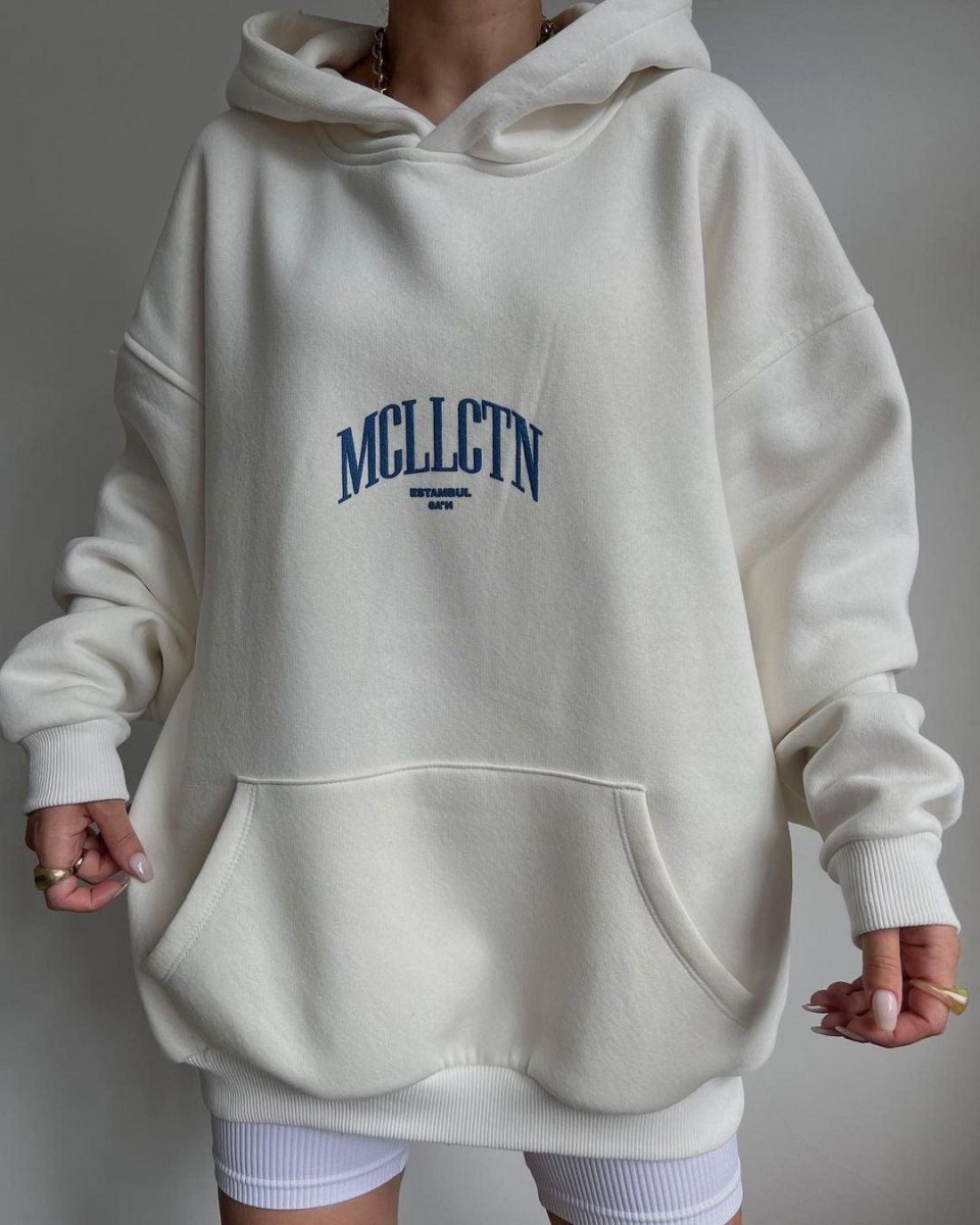 Sudadera Estampada Gráfica Cómoda para Mujer con Capucha de Cordón, Manga Larga y Estilo Oversize Relajado