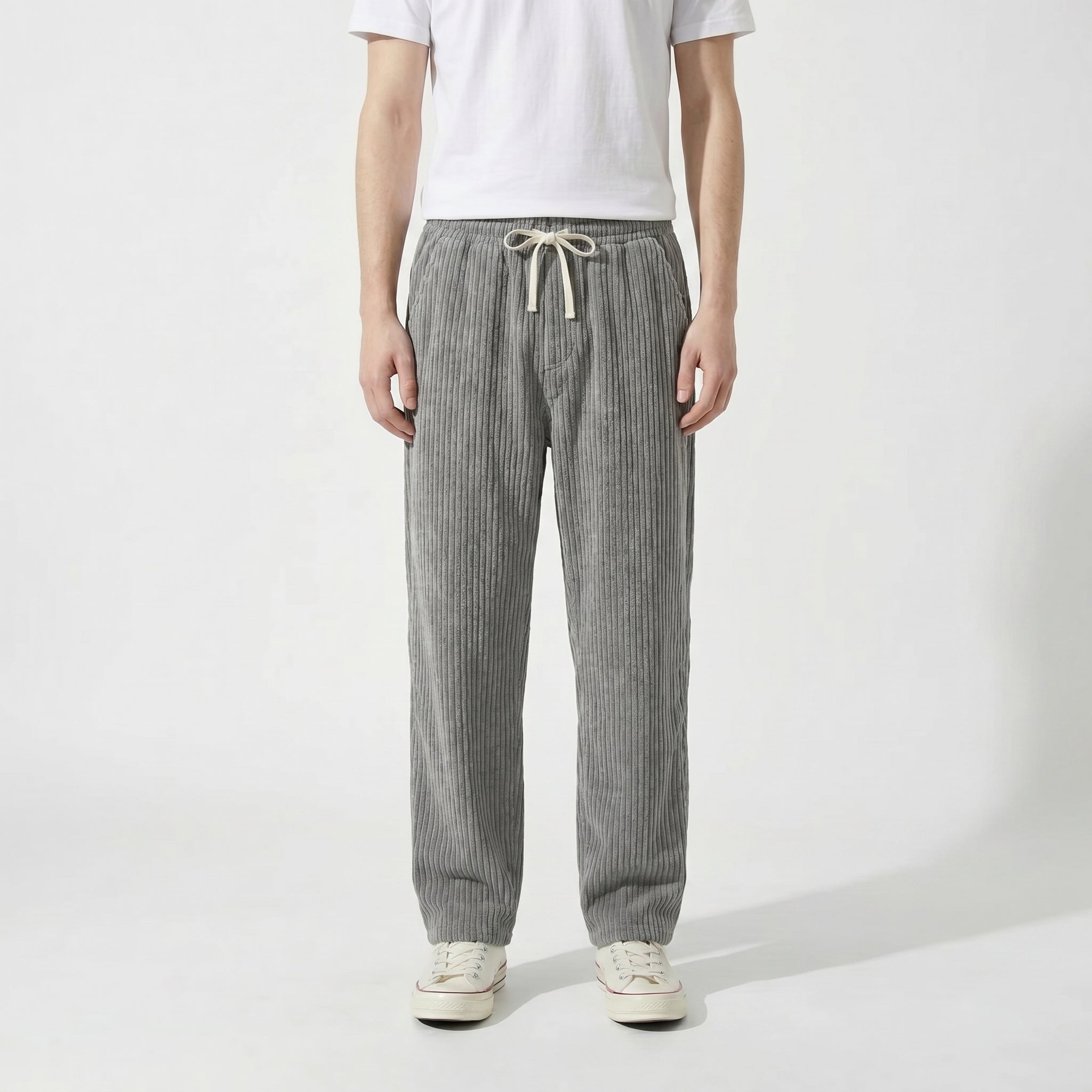 Pantalón de pana con cintura elástica