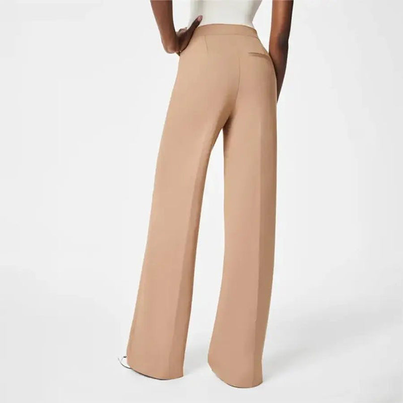 Pantalones de pata ancha con control de abdomen
