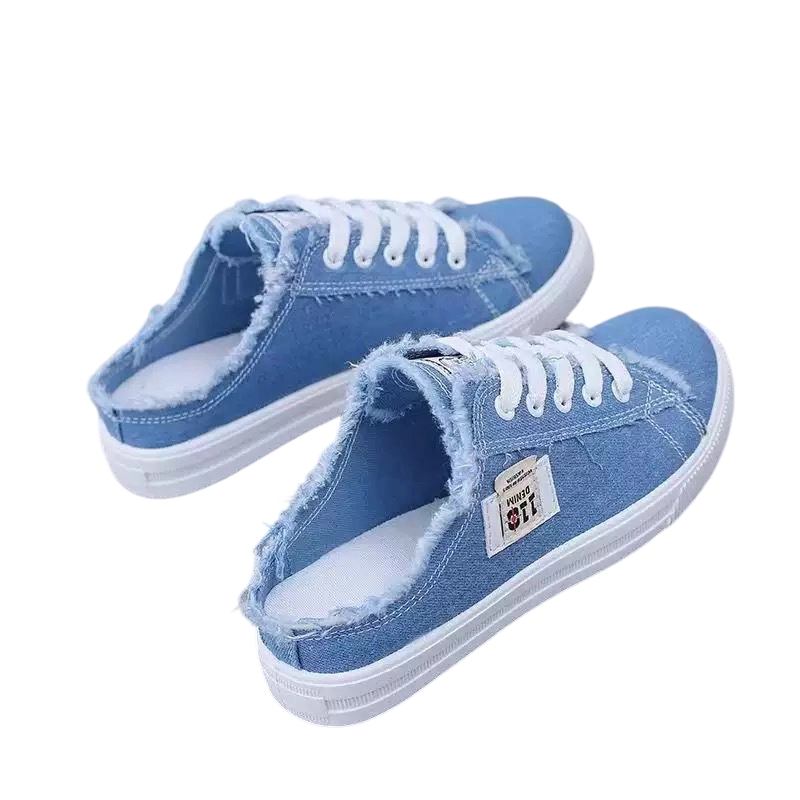 Zapatillas vaqueras tipo mule para mujer
