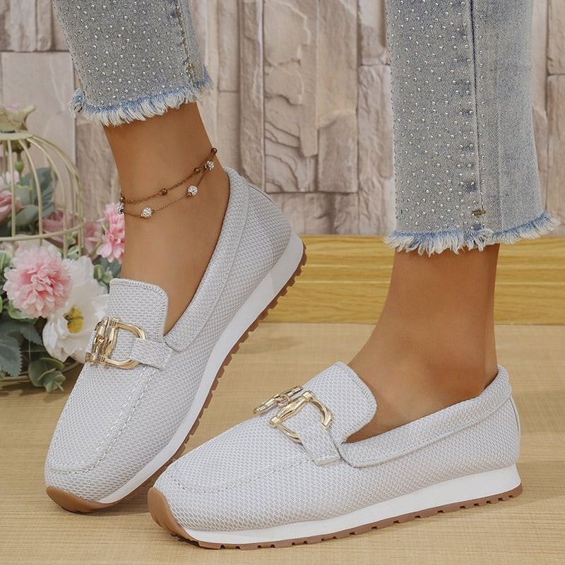 Mocasines Transpirables con Hebilla Metálica