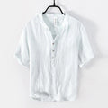 Camisa De Lino Para Hombre De Estilo Casual
