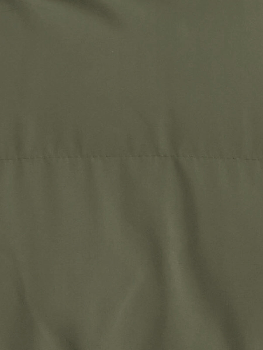 Chaqueta bomber desenfadada para mujer con cierre frontal de cremallera, cuello alto, diseño acolchado y estilo corto