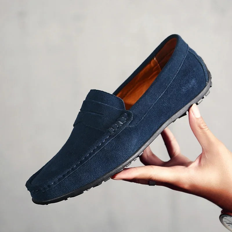 Gaston | Mocasín Chic y Cómodo de Ante