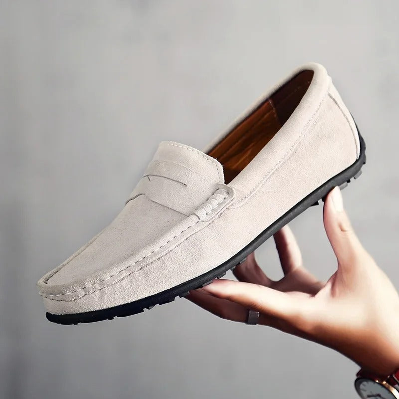 Gaston | Mocasín Chic y Cómodo de Ante