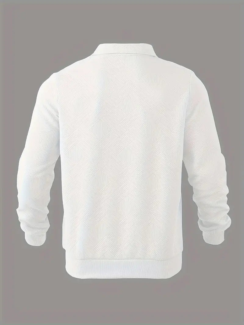 Didier – Jersey vintage con cremallera y diseño geométrico